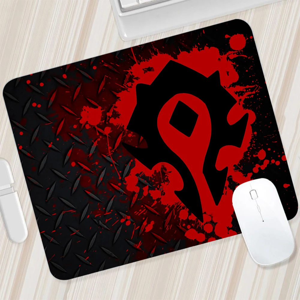 World of Warcraft Horde Small Mouse Pad Gaming Mousepad PC Gamer Mouse Mat Computer Pad Keyboard Mat Desk Pad Laptop Mausepad