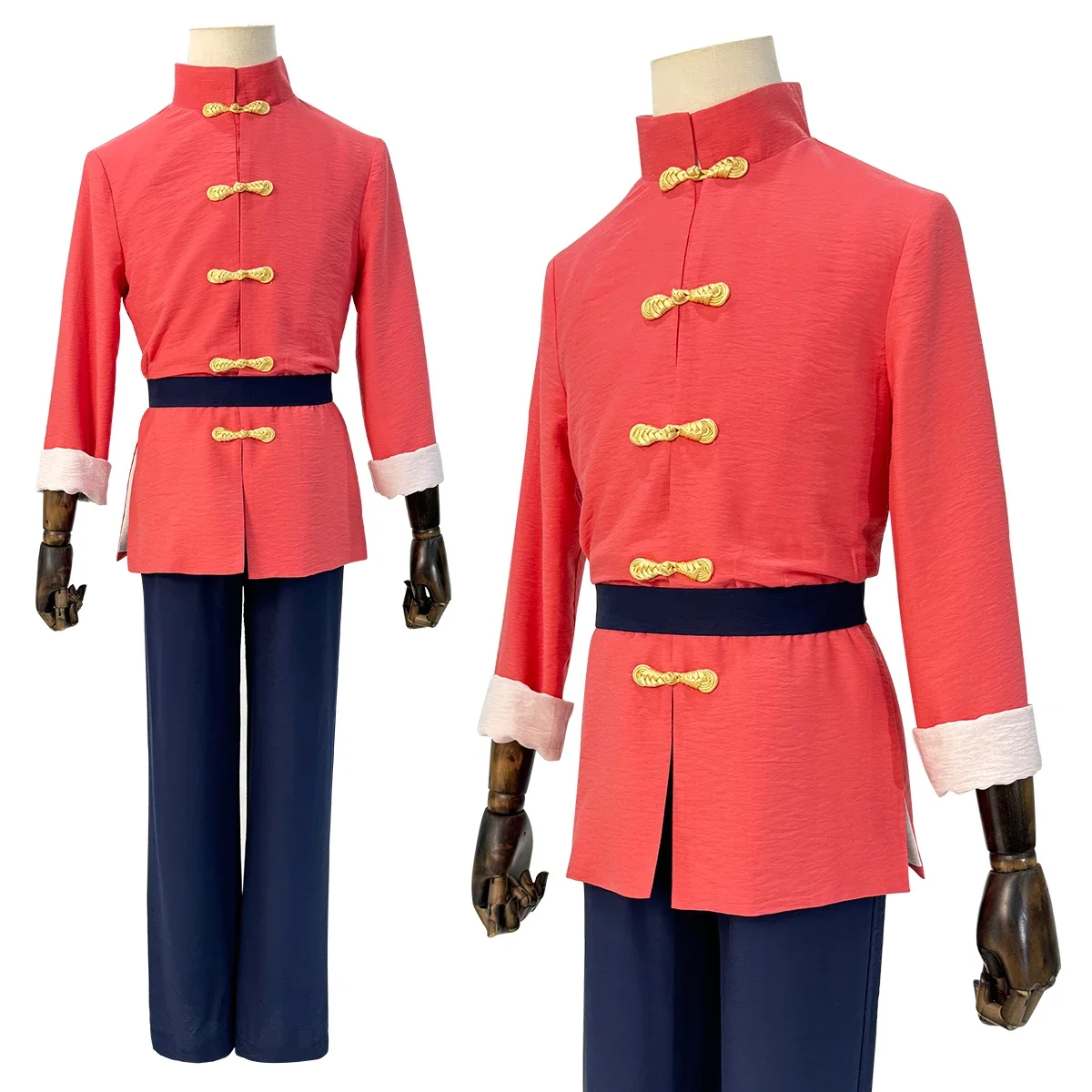 

Cosplay Ranma 1/2 Anime Ranma Saotome Cosplay Costume Wig Shirt Pants Belt Cos Convention Halloween Christmas Gift Rose Net