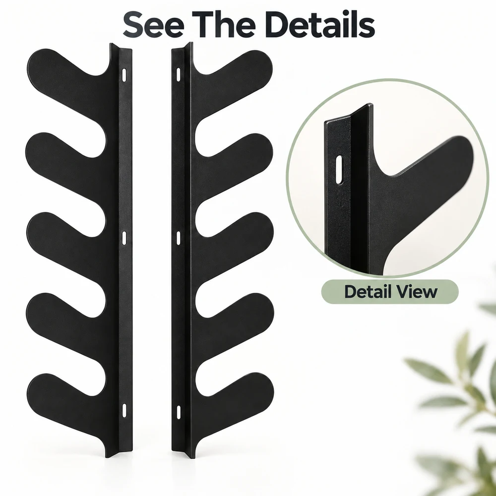 Zoe Garden Tool Organizer Wall Mount Garage Storage Rack For Shovels Rakes Brooms And Long Handled Yard Tools With Five Support Levels For Garage And Shed - view 5
