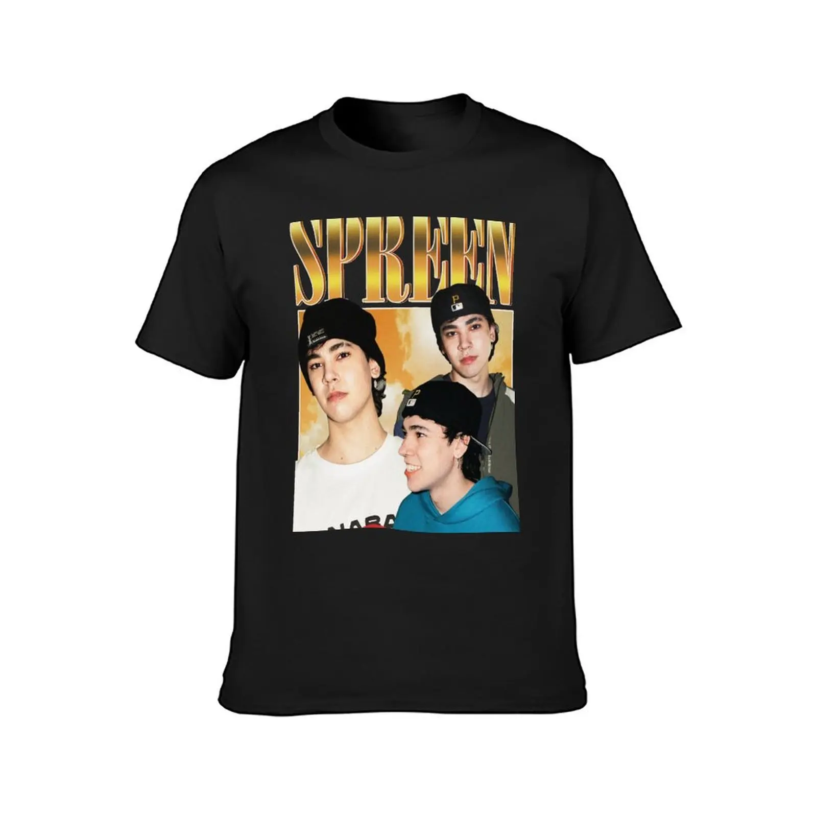 The Spreen Streamer Vintage Retro Design T-Shirt aesthetic clothes boys whites Blouse mens t shirt graphic