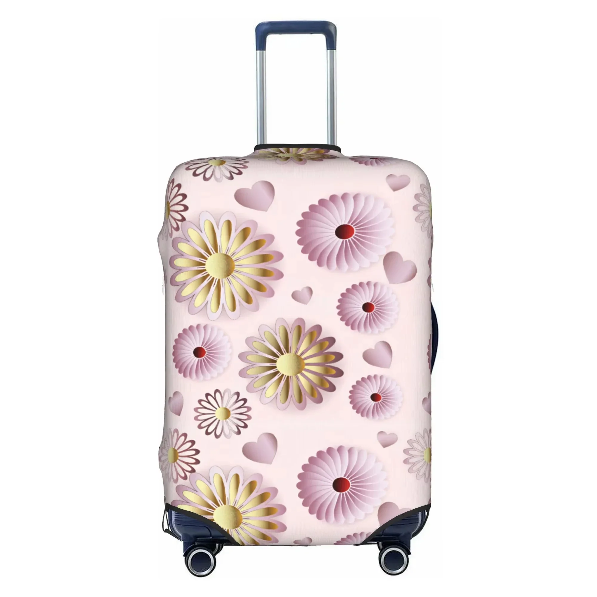 Colorful Abstract Mandala Floral Print Luggage Cover Elastic Suitcase Protector Dustproof Anti Scratch Travel
