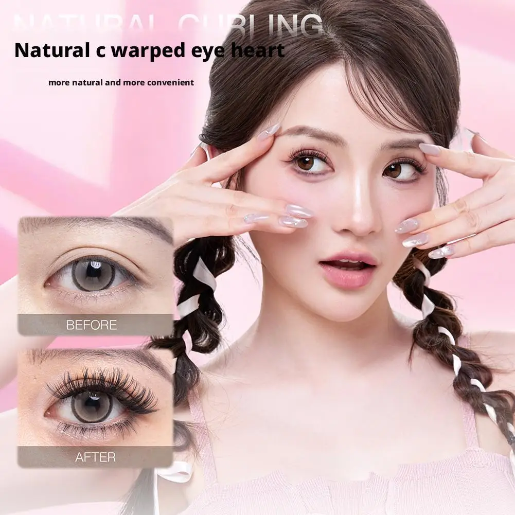 Conjunto de cílios postiços femininos, enxerto de longa duração, grosso, natural, faça você mesmo, kit de extensão de cílios para iniciantes v6b3