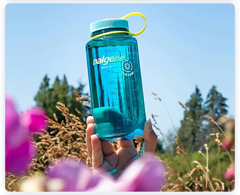 Nalgene 500ml 1L Wasserflasche mit breiter Öffnung, stoßfest, auslaufsicher, für Wandern, Camping, Radfahren, Schule, Reisen, Outdoor-Sport – Detail 20