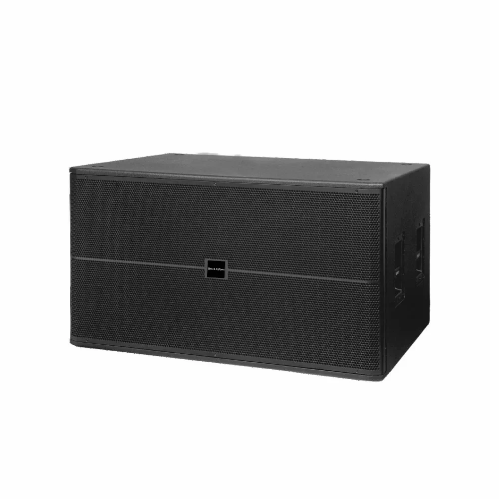 Dual 18-inch 1600-watt professional lightweight stage subwoofer and PA loud speaker system