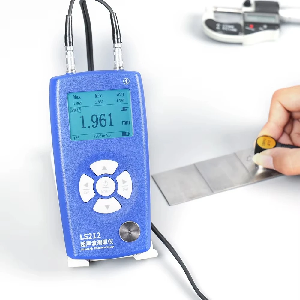 

LS212 350mm 0.001resolution Ultrasonic Thickness Gauge Through Coating Digital High Precision Ultrasonic Thickness Gauge