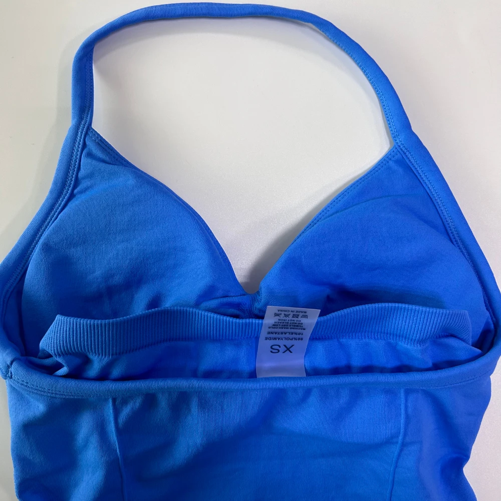 15 Colors Impact Longline Strappy Gym Top With Logo Backless Gym Clothes Women Scrunch Built-in Bra Yoga Tank Tops XS-XL image 4