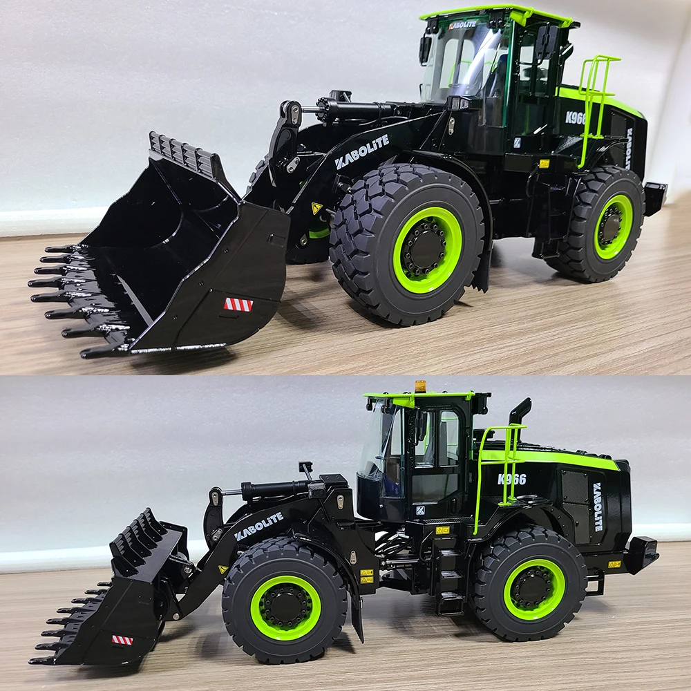 

KABOLITE K966 RC Loader 1/16 RC Hydraulic Loader Upgraded Version with Light System Metal Model Boy Remote Control Car Toy Gift