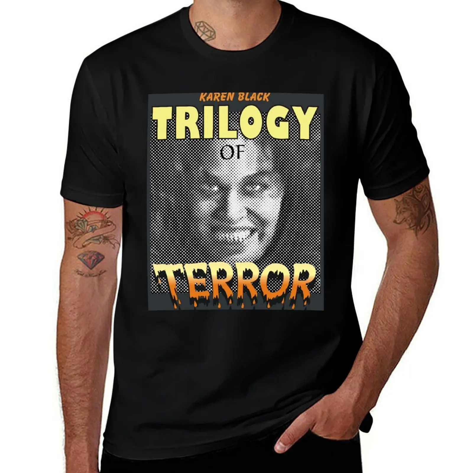 Trilogy of Terror T-Shirt Minimalist Plain Crew Neck T-Shirt