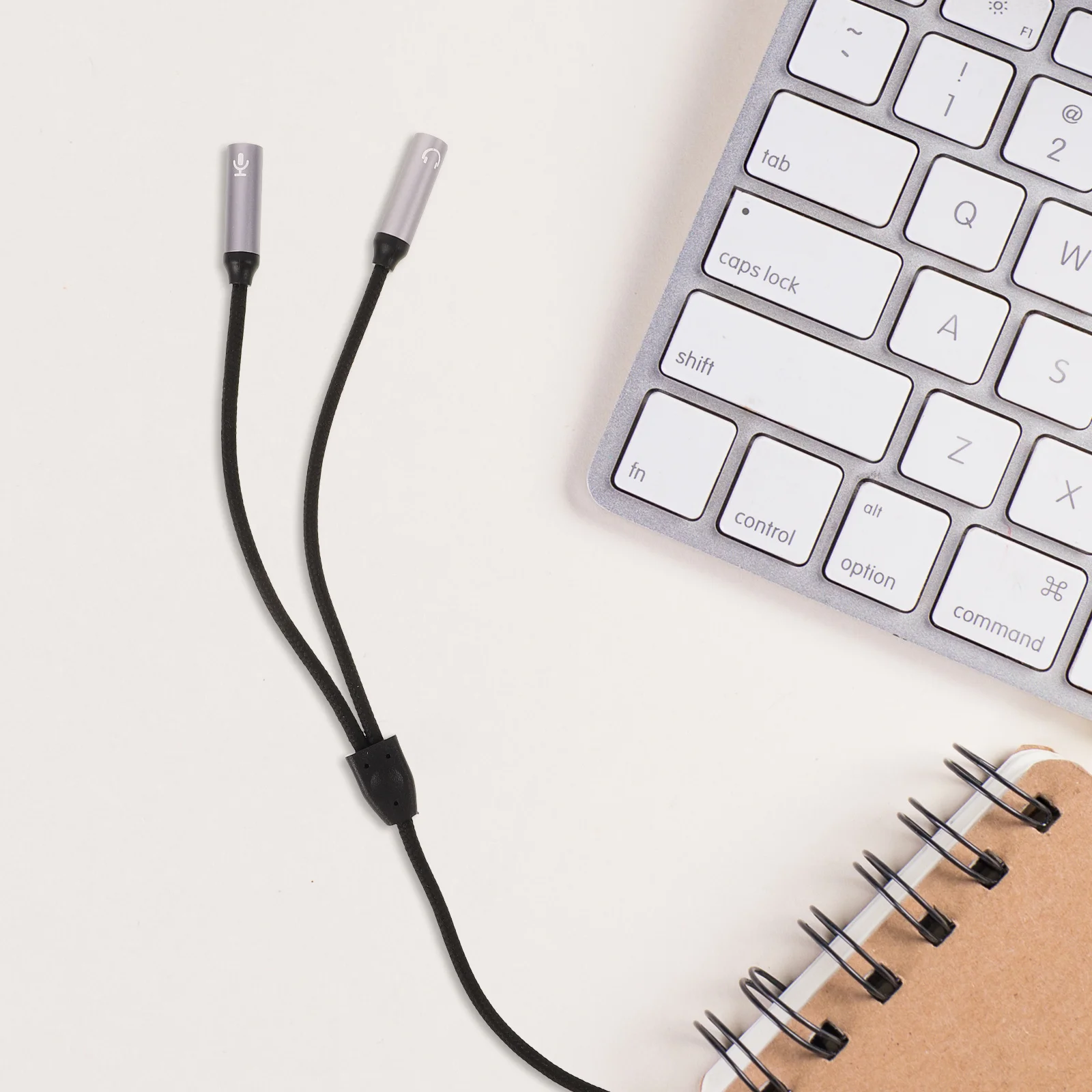 Tragbarer Dual-Kopfhörer-Splitter, Audiokabel, Stecker auf Buchse, Adapter, Mikrofonkabel für Smartphone-Headset