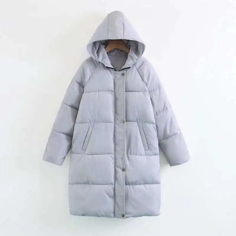 Winter Thiened Bread Sle down Cotton Jaet Women's Outerwear Long Sve Zipper Closure Ultra ort Length  Color