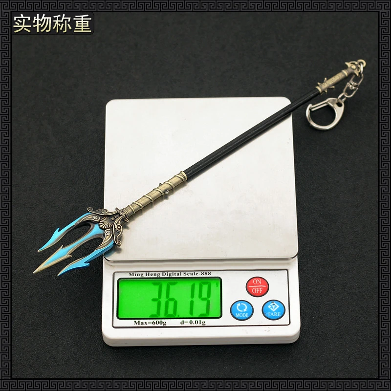 22 سنتيمتر أوديسي بوسيدون ترايدنت التيار المتناوب لعبة طبق الاصل نموذج معدني كاساندرا تحصيل سطح المكتب زينة هدية ملحق اللعب #6