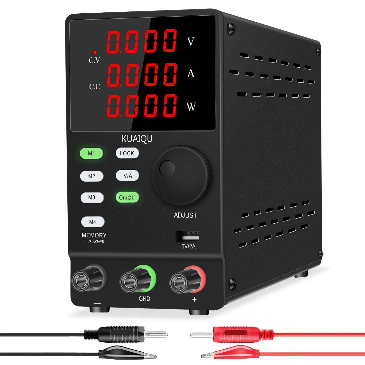 KUAIQU 30V 10A Labor-Gleichstromversorgung Einstellbar 60V 5A 300W 120V 3A 360W mit 4 Datenspeicher-Sets Netzteil für Labor und DIY – Detail 7