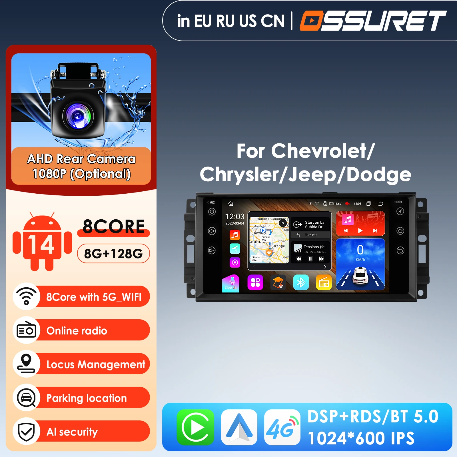 Car Android Radio Stereo Multimedia for Jeep Cherokee Compass Commander Wrangler 300C Dodge Caliber Liberty Navigation GPS NODVD
