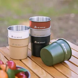 ISE MOUNT Outdoor 304 stainless steel swallow cup camping beer cup for camping beverage with storage bag
