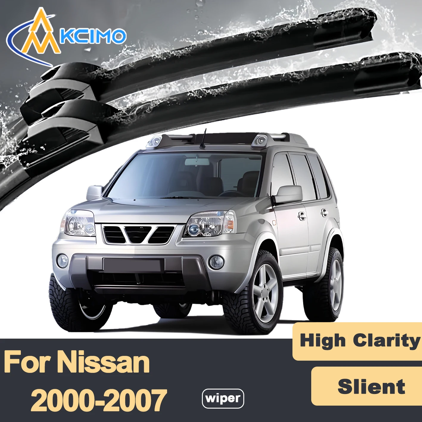 

Premium Rubber Durable Silent Windshield Wiper Blades 2pcs for Nissan X-Trail T30 2000-2007 Front Wiper Blades Set