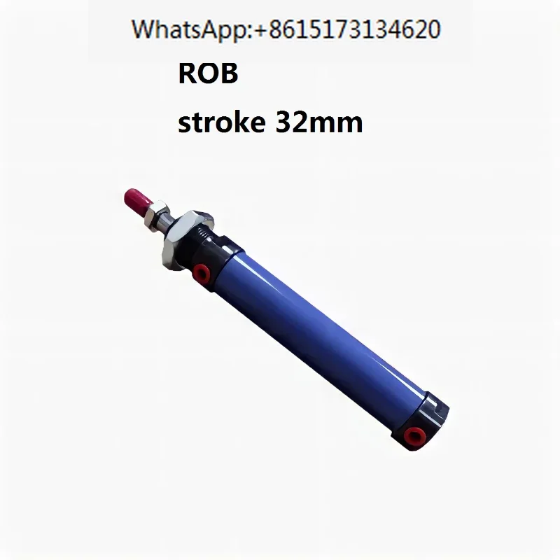 ROB32 Bore 32mm Stroke 25mm Mini Oil cylinder ROB Hydraulic Pressure Cylinder ROA ROC miniature round hydrocylinder