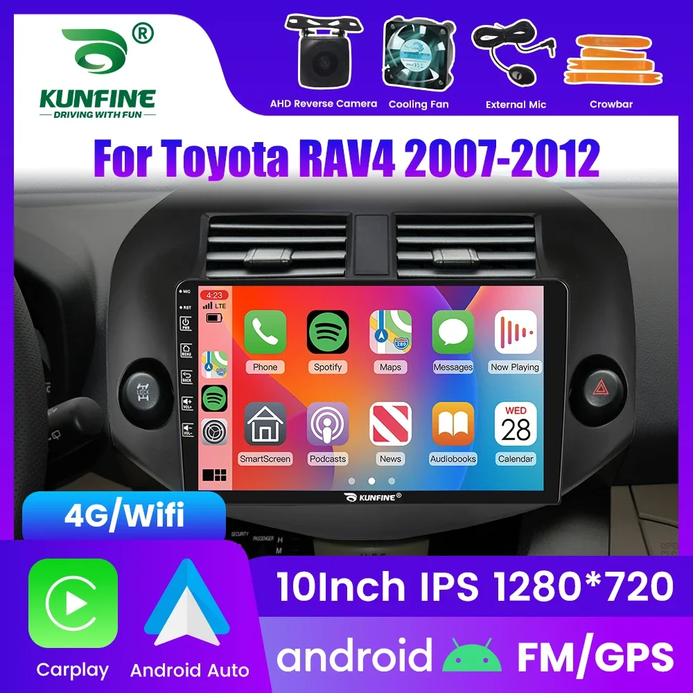 

2Din Android Car Radio For Toyota RAV4 2007-2012 Multimedia Video Player GPS Navigation Stereo Audio Head Unit Carplay 4G Wifi