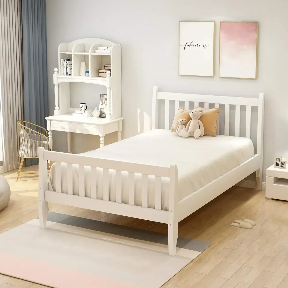 Children's Bed Frame, Platform Frame Mattress Foundation,  Children's Bed Frame