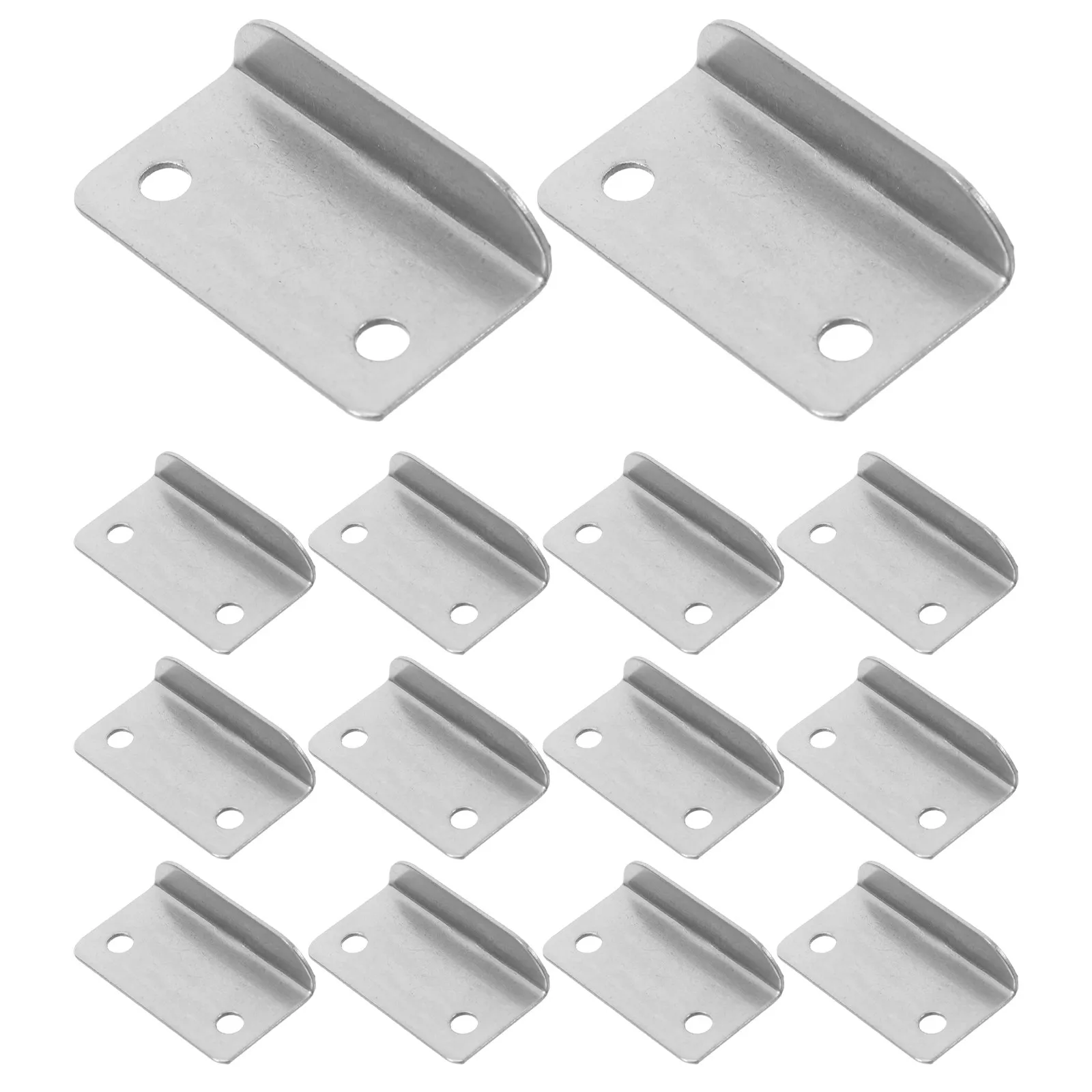 20Pcs Metal Right Angle Drawer Lock Strike Plate Cabinet Cupboard L Shaped Lock Plate for Office Home Use Door Striker Cover