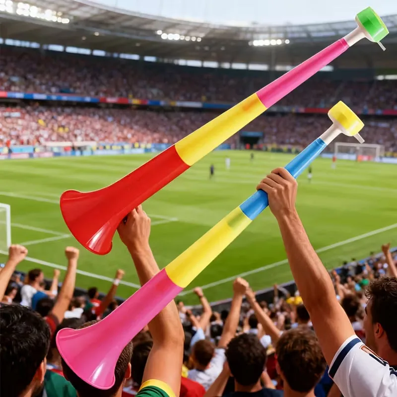 Foldable horn, cheering tool, suitable for sports events, football matches, outdoor parties (color random)