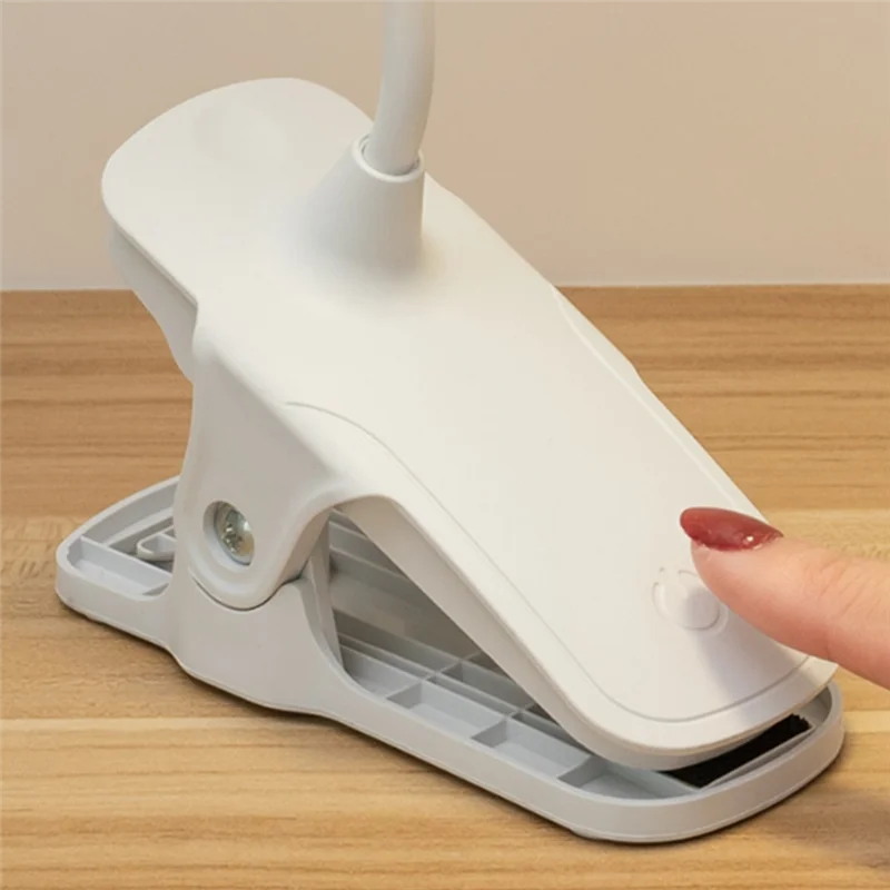 ABCA-Flexible Gooseneck Clip On Lamp LED Book Light-3-Level Dimming Reading Light For Beds, Desks-Eye-Friendly Night Light
