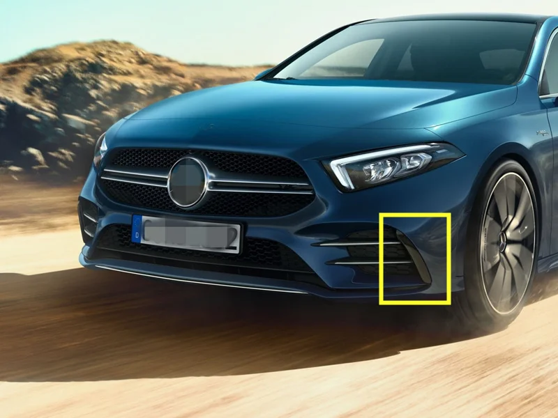 Für Mercedes Benz A-Klasse W177 AMG A180 A200 A250 A35 2019-2024 Frontstoßstangen-Seitenflügel Auto-Zubehör Dekorative Zierleisten – Detail 10