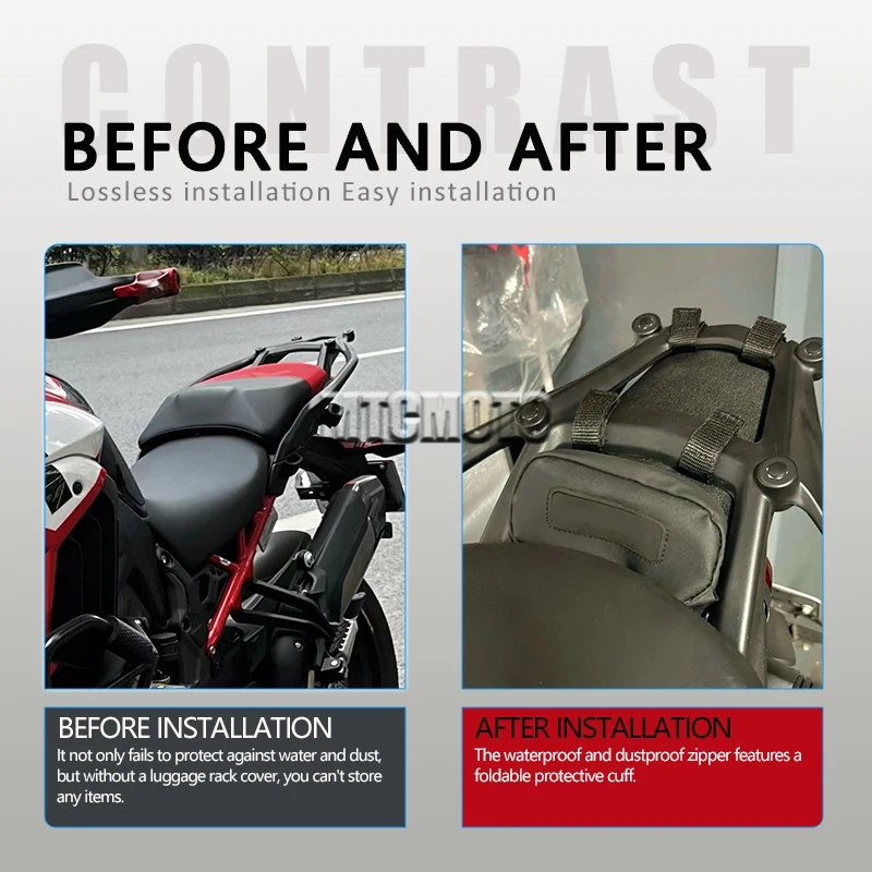 New Motorcycle Accessories for Ducati Multistrada V4 S Pikes Peak Travel Storage Luggage Bag Dust-Proof Luggage Rack Under Bag