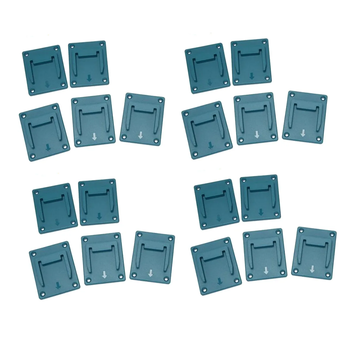 B50C جدار جبل أداة الطاقة الكهربائية حامل قوس عدة ل/18 فولت بطارية ليثيوم آلة تخزين الرف مجموعة فتحات حامل #4