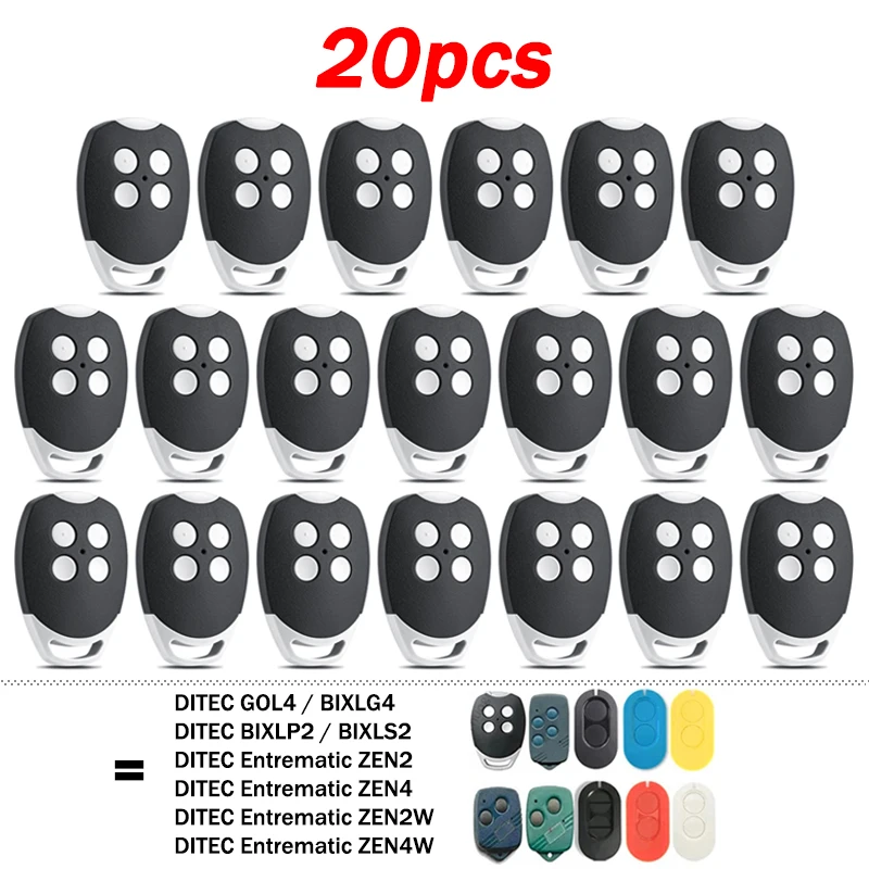 

Пульт дистанционного управления для гаражных ворот/ворот DITEC GOL4 BIXLG4 BIXLP2 BIXLS2 Entrematic ZEN2 ZEN4 ZEN2W ZEN4W 433,92 МГц