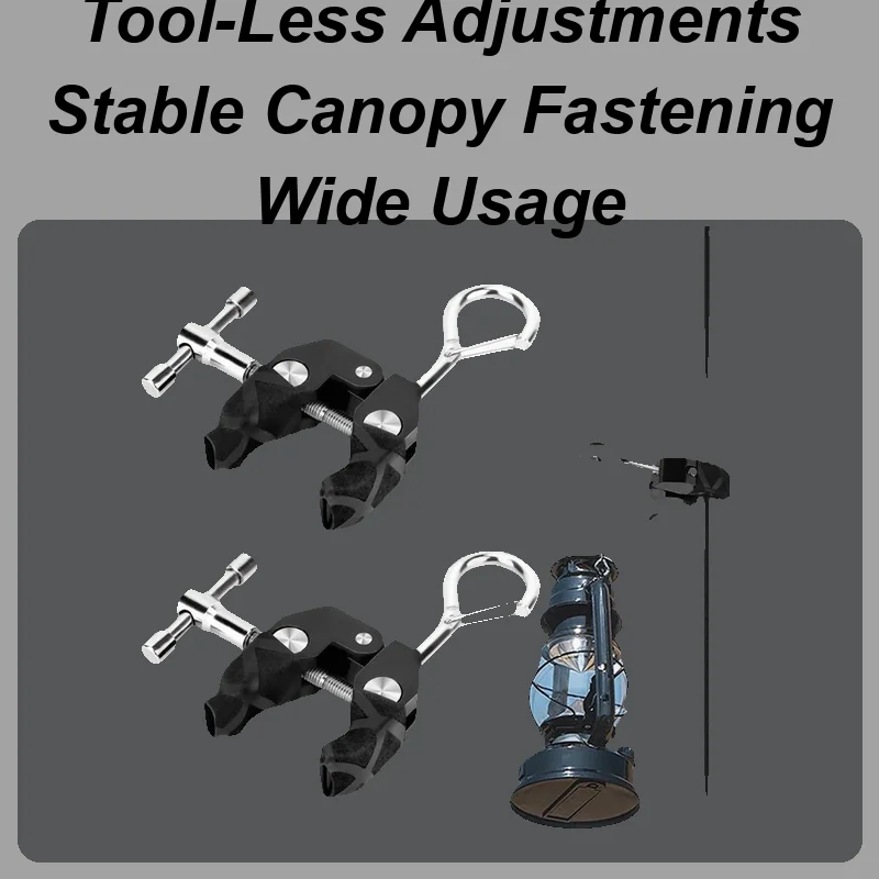 

Car Side Tent Mounting Clips Hooks 2 Pieces Vehicle Sun Cover Awning Mounting Clip Reusable Camping Gear For Tailgate Road Trip