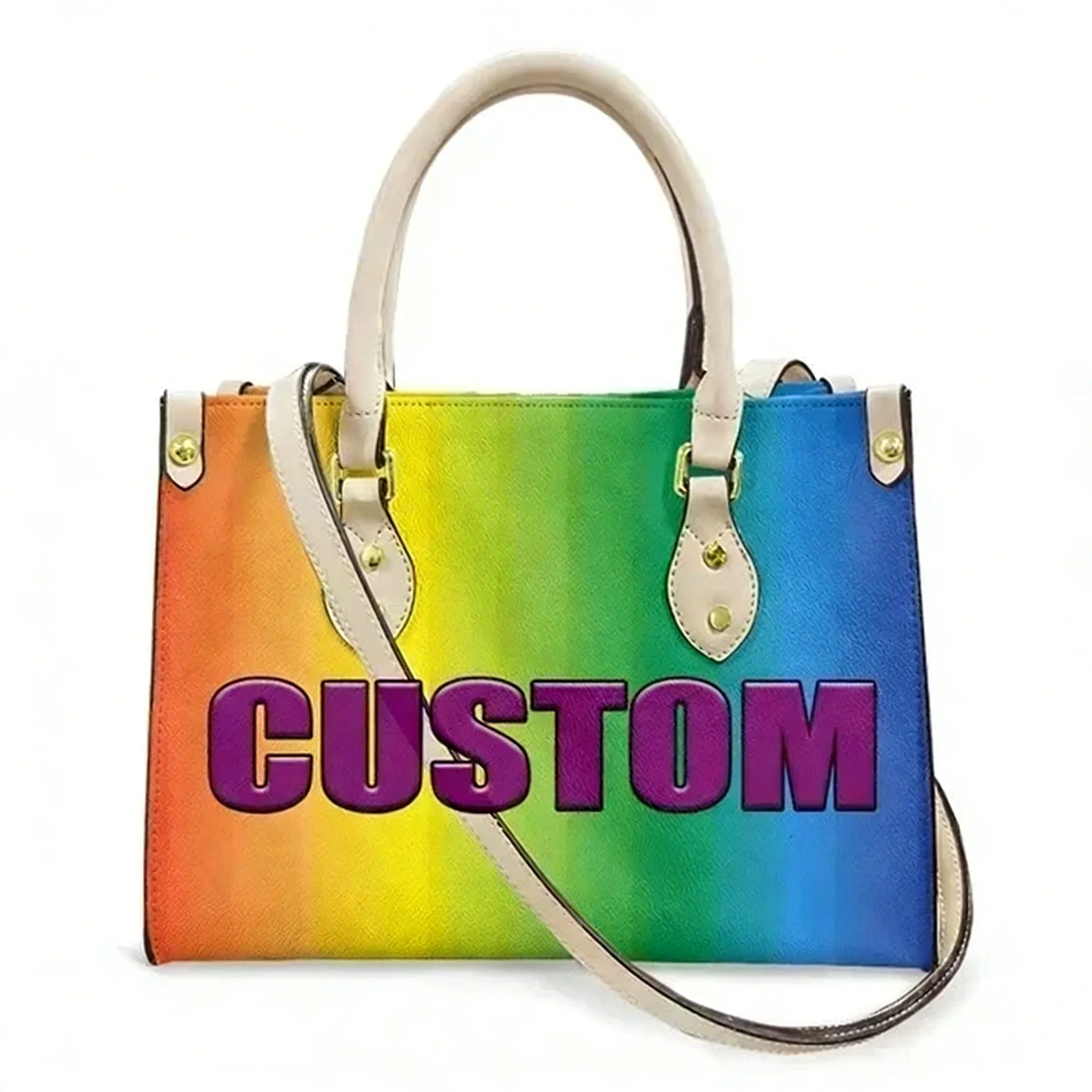 Hot Sale Ladies Hand Bags Kawaii Pug Pattern Leather Handbags for Women Black Shoulder Strap Tote Bag Female Casual Bags
