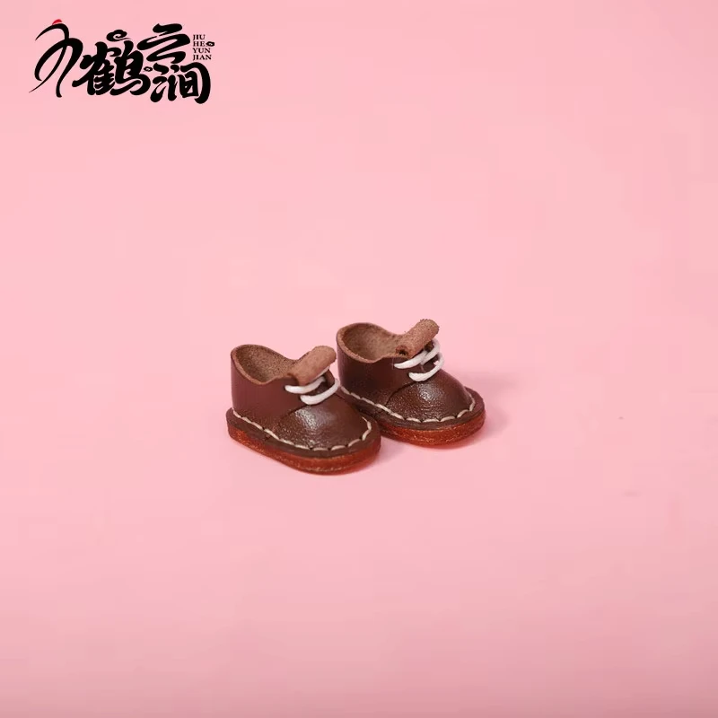 Nuevo 1/12bjd Bjd zapatos de muñeca zapatos con agujeros zapatos de cuero de vaca hechos a mano Obitsu 11 OB11 tamaño GSC muñeca 11cm cuerpo 9v