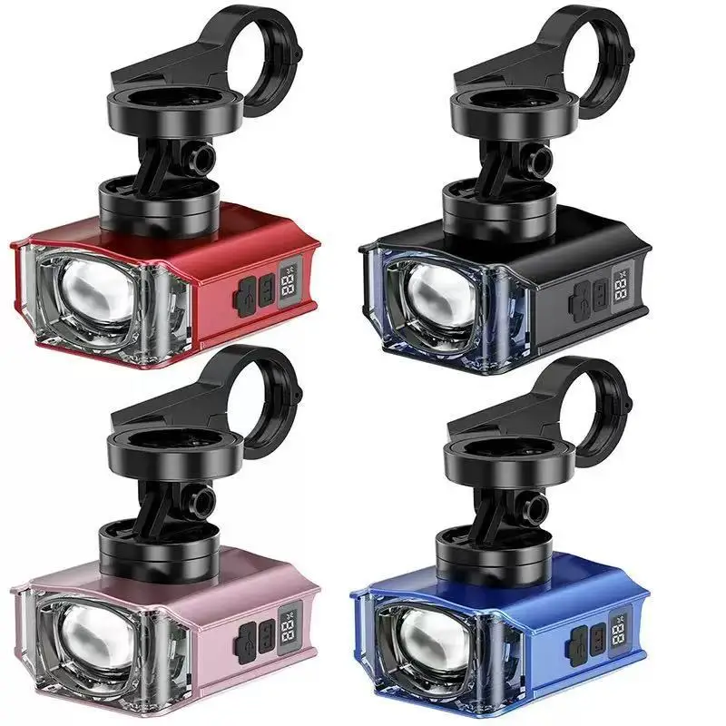 BUCKLOS 3000mAh Bicycle Light remote control Bicycle front light aluminum alloy Hoisting bike headlight Digital Display MTB lamp