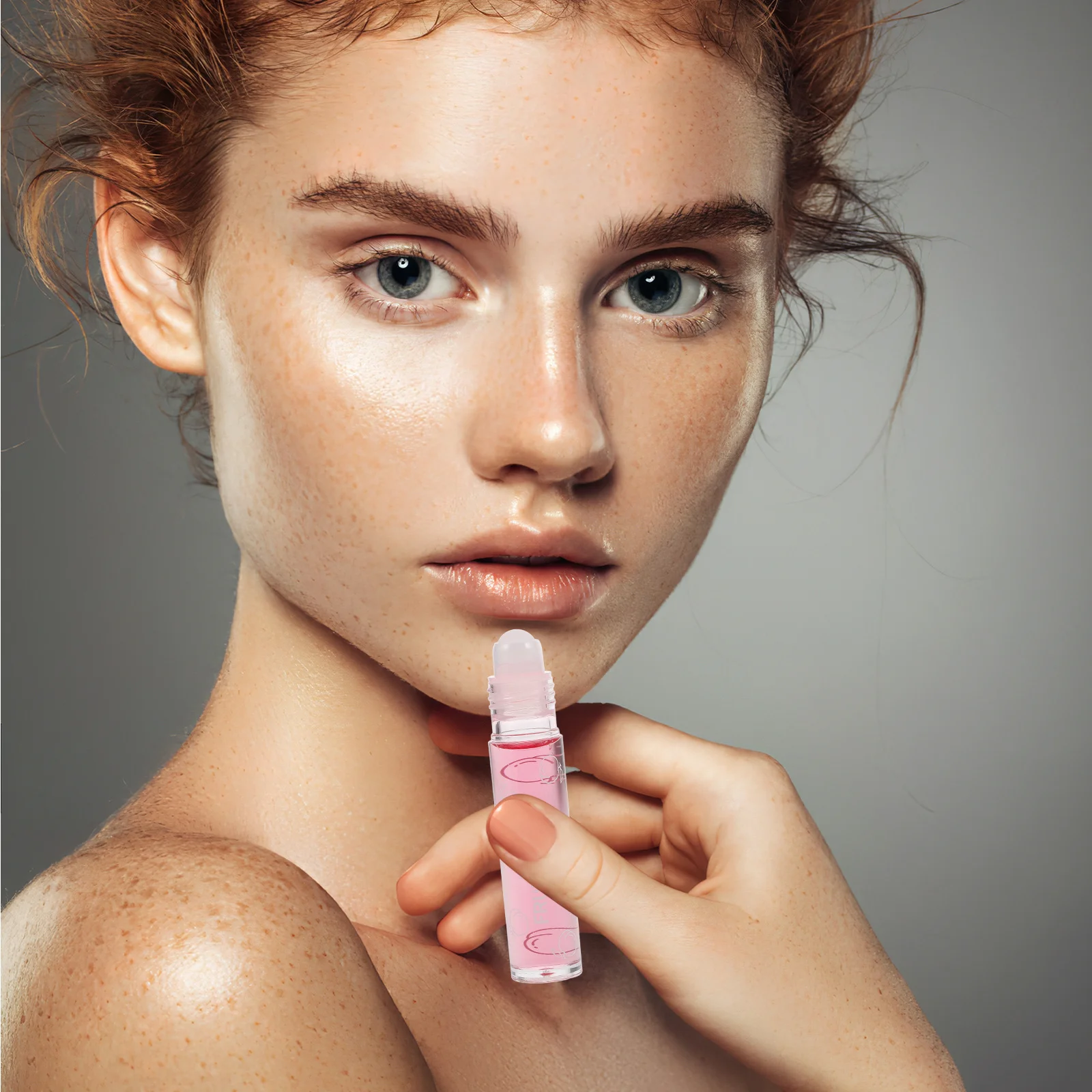 Huile à lèvres transparente et incolore, saveur de pêche, brillant à lèvres hydratant, baume fruité, Rollerball, Application facile
