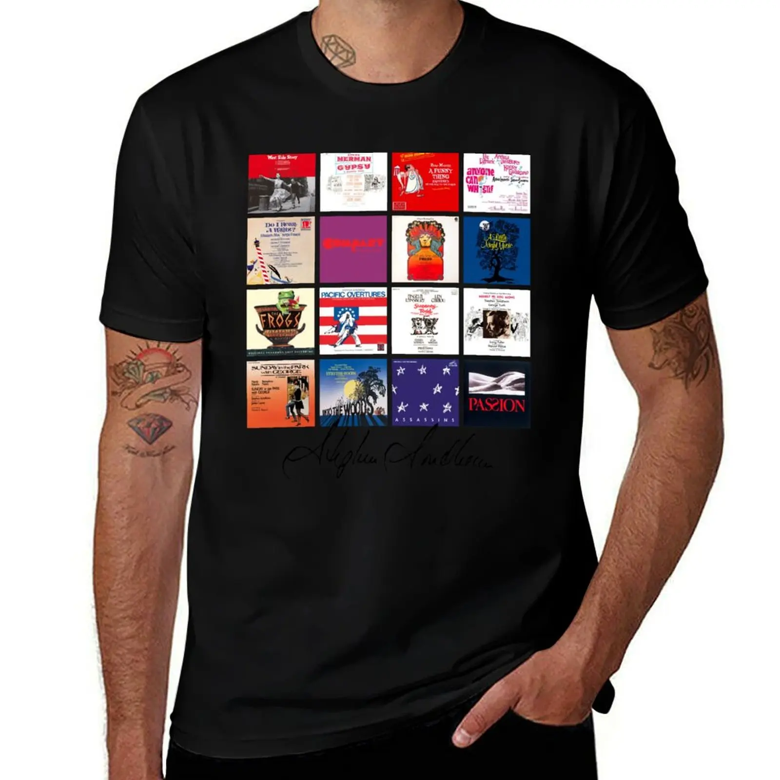 Stephen Sondheim Musicals T-Shirt t shirt men 100% cotton luxury brand T-Shirt