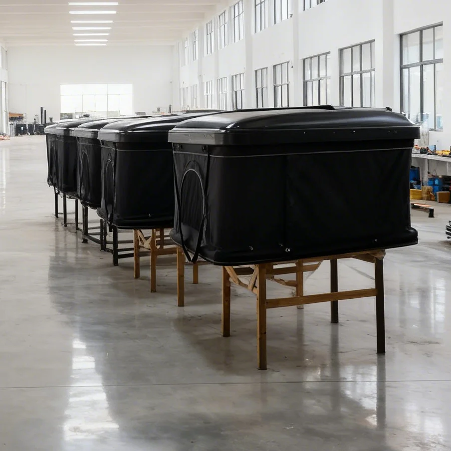 

190x130x110cm Oxford Fabric Pop up Foldable Hard Shell Roof Top Tent 2 Person,Customization