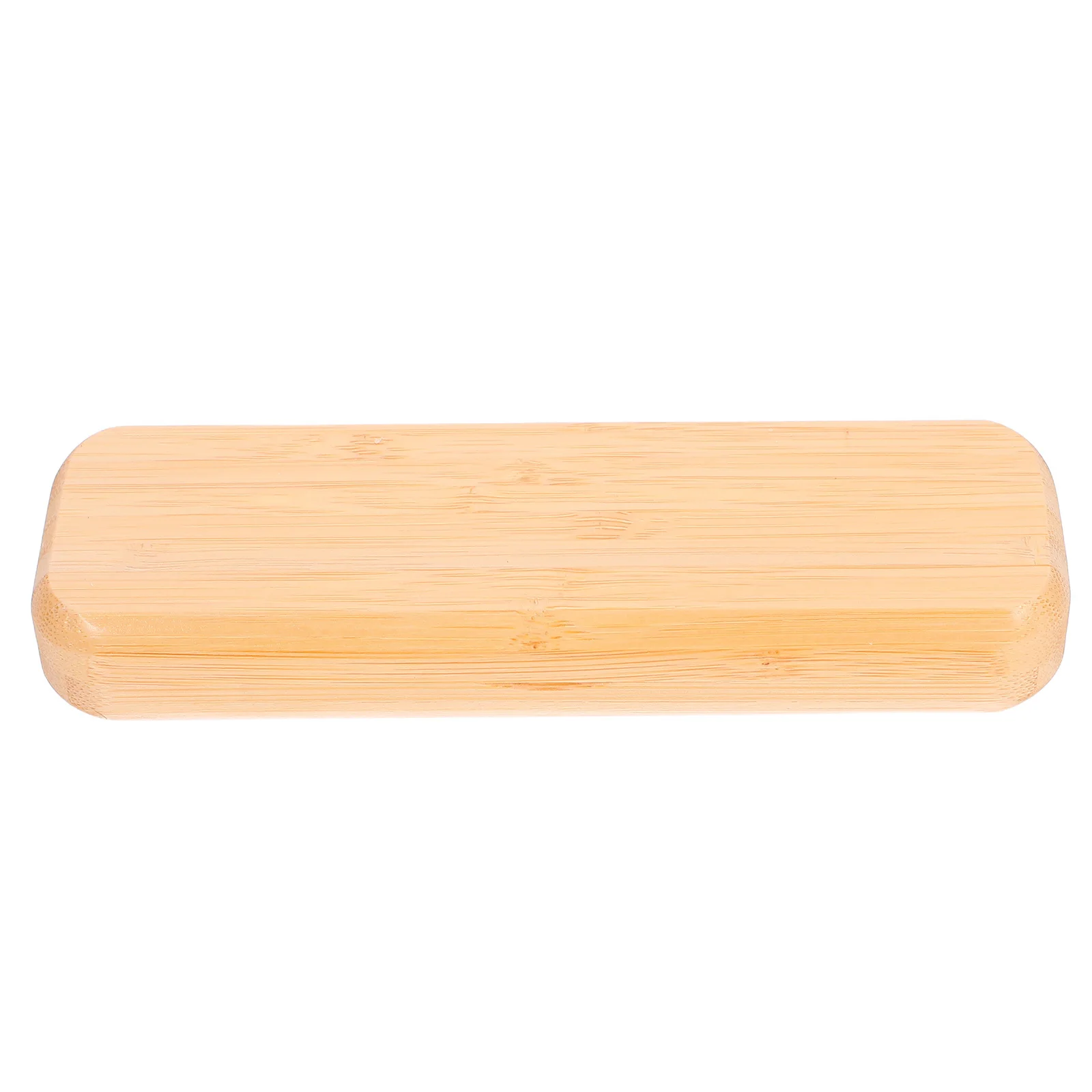 1pc Bamboo Stationery Box Single Pen Case For Office School Supplies Storage Organizer Wood Pencil Box Student Gift