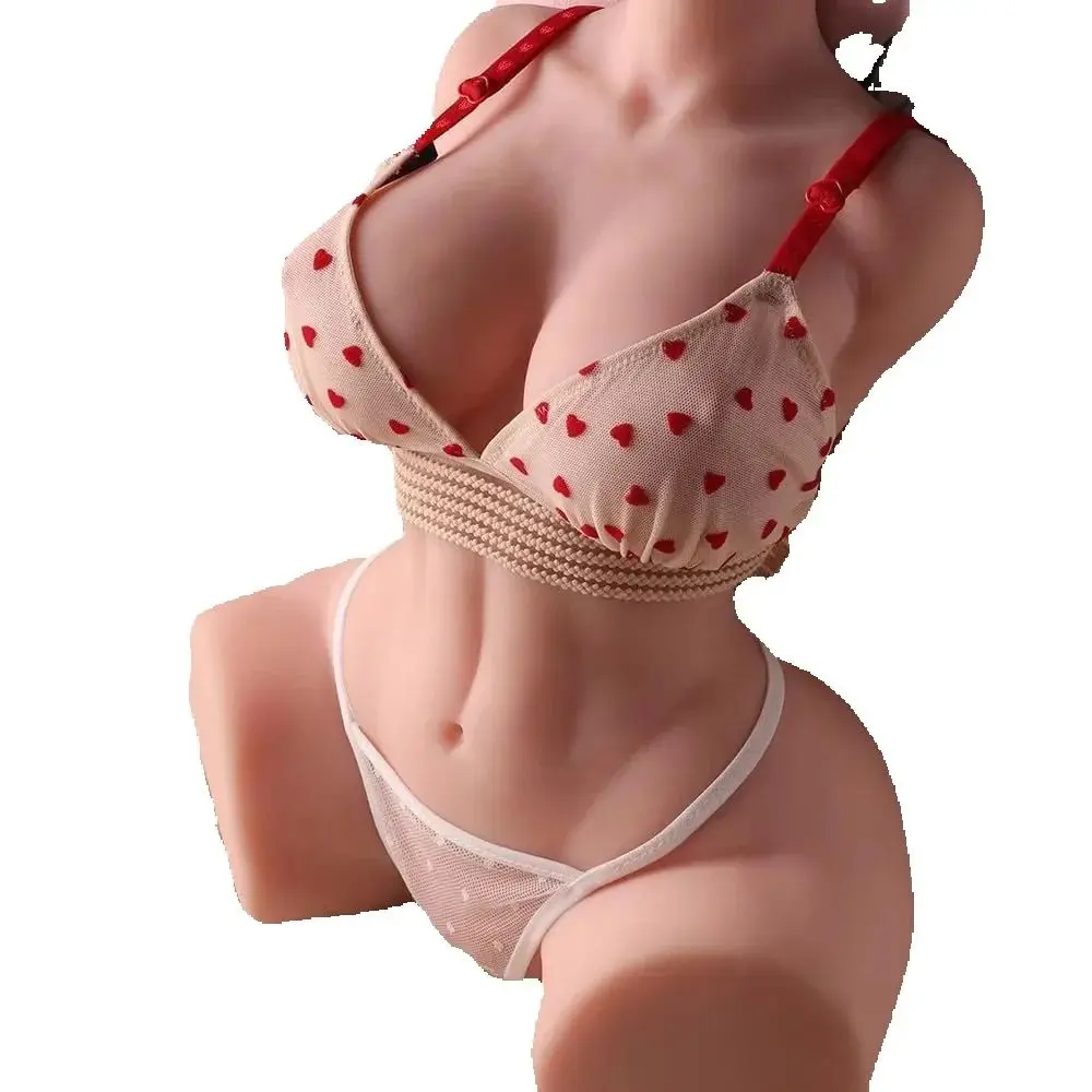 QUBANLV 18 Silikon-Vagina Realistische Vaginale Masturbationshilfe Doppelkanal 3D Großer Po Sexpuppe in Originalgröße Sexy Hintern für Erwachsene