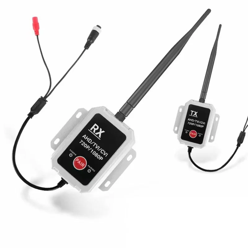 Wireless Transceiver AHD Wireless Transmitter/Receiver For Up To 1080P Wired Truck Camera Transmitter Durable EU Plug