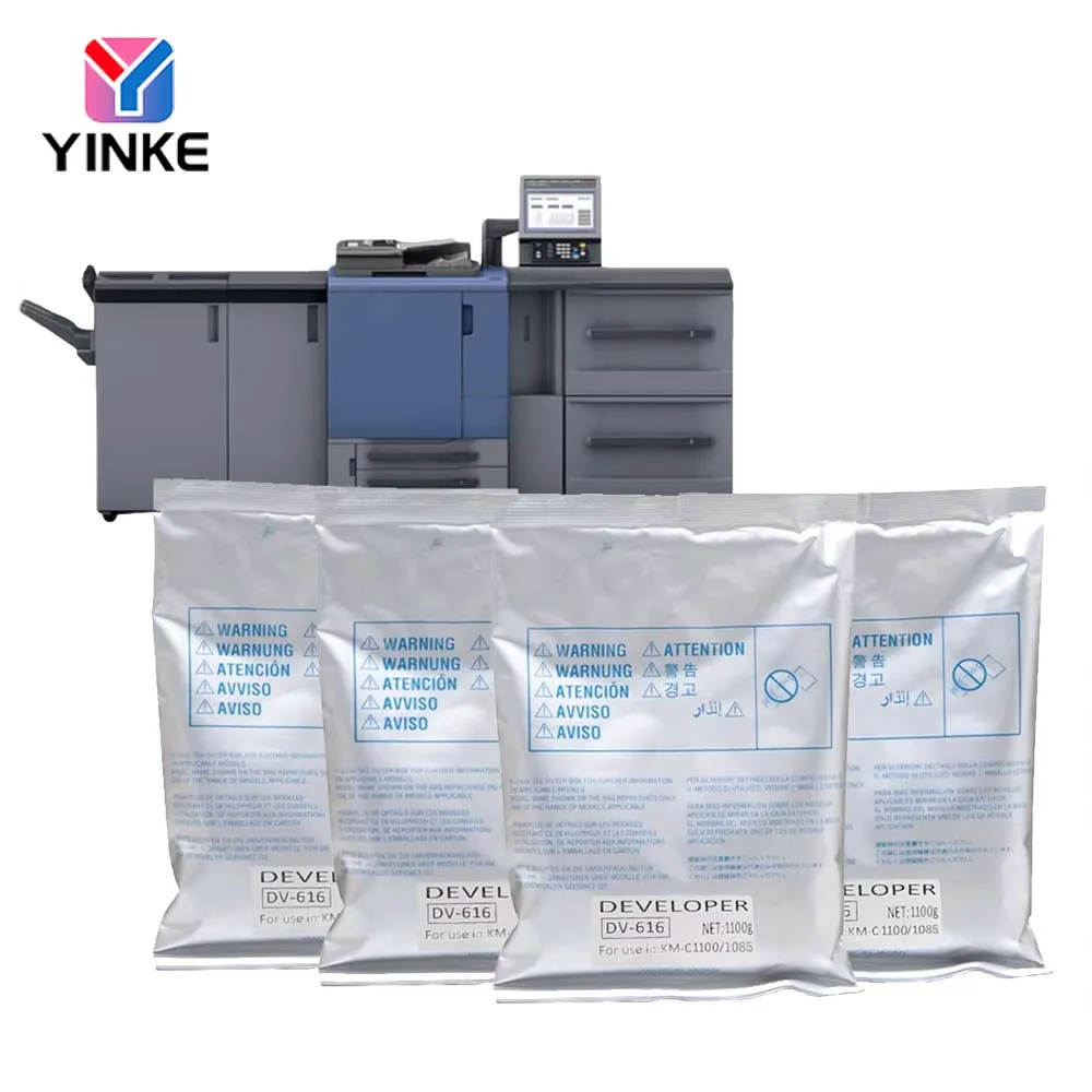 

1100g DV616 Developer Powder For Konica Minolta Bizhub C1085 C1100 C6085 C6100 High Quality Carrier 1Bag