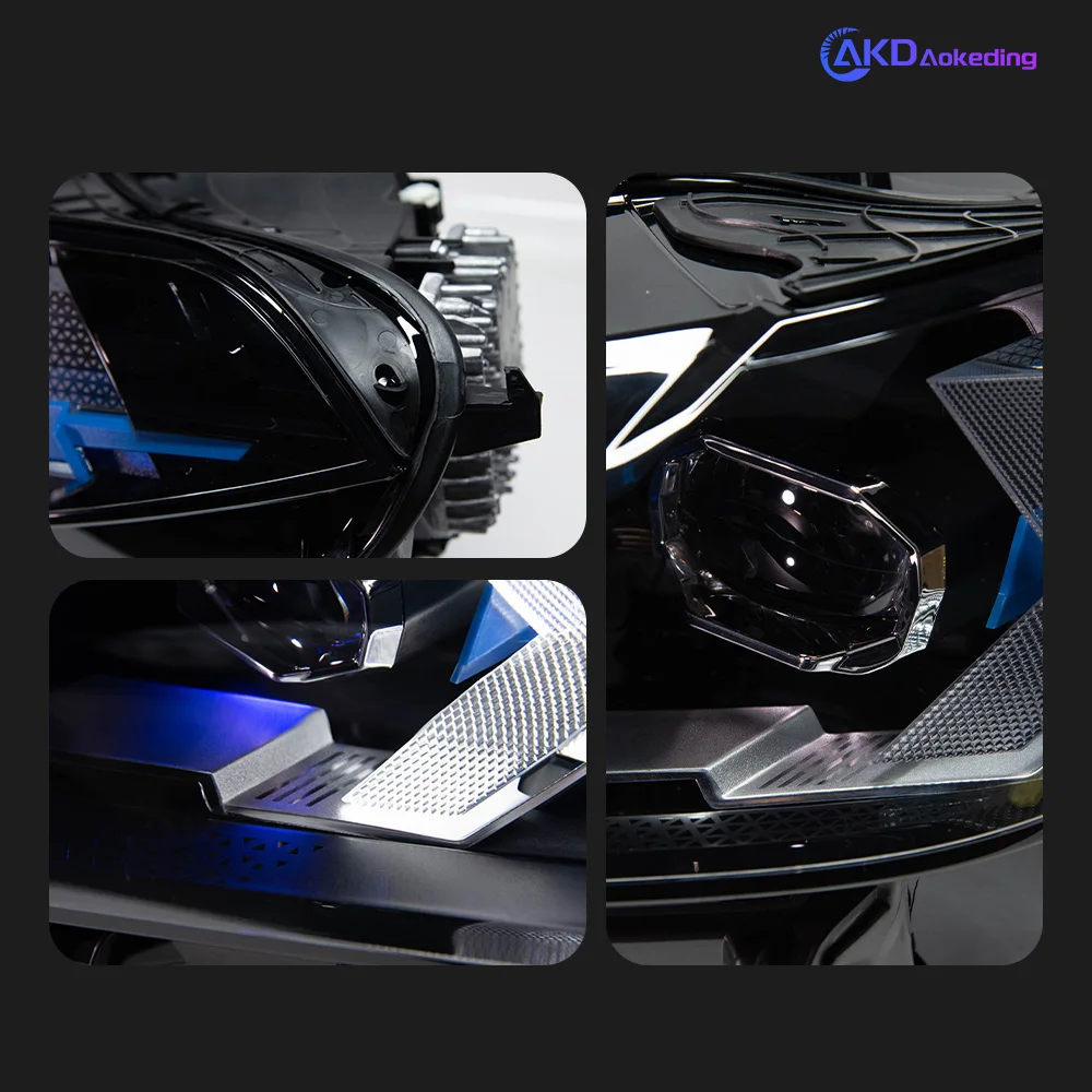 أضواء السيارة لسيارات BMW X5 X6 LED عدسة العرض الأمامية 2019-2022 G05 G06 Lci جديد رئيس مصباح إشارة الجبهة اكسسوارات السيارات