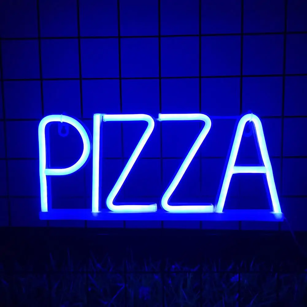 

Neon Light Neon Pizza Letter Sign Led Light Decor for Wall Art Energy-saving Flicker Free Lamp with Unique Shape Background Led