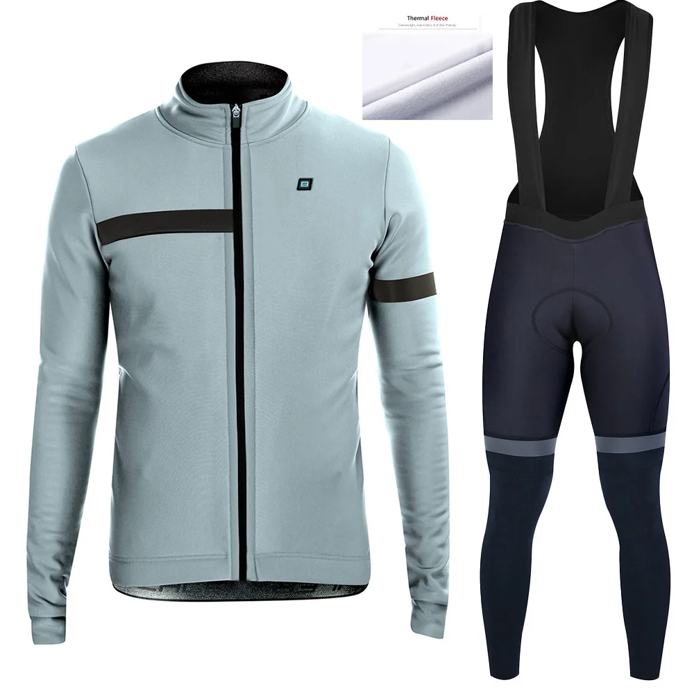 BIEHLER winter fleece warm women's cycling suit, outdoor sports set, mountain bike set