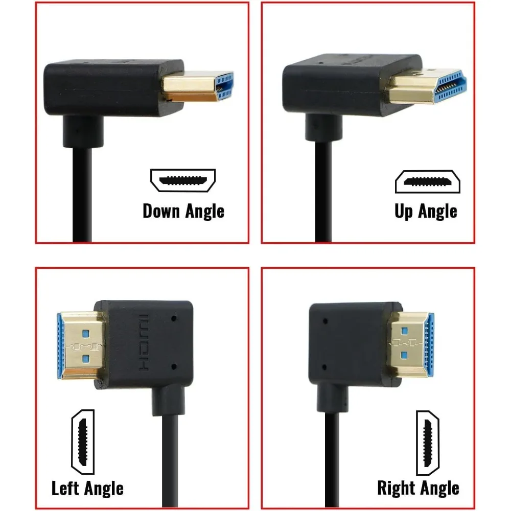 Alvin's Cables Z Cam E2 HDMI Cable High Speed Ethernet HDMI Cable for Atomos| Portkeys BM5 Monitor Straight to Straight 50CM