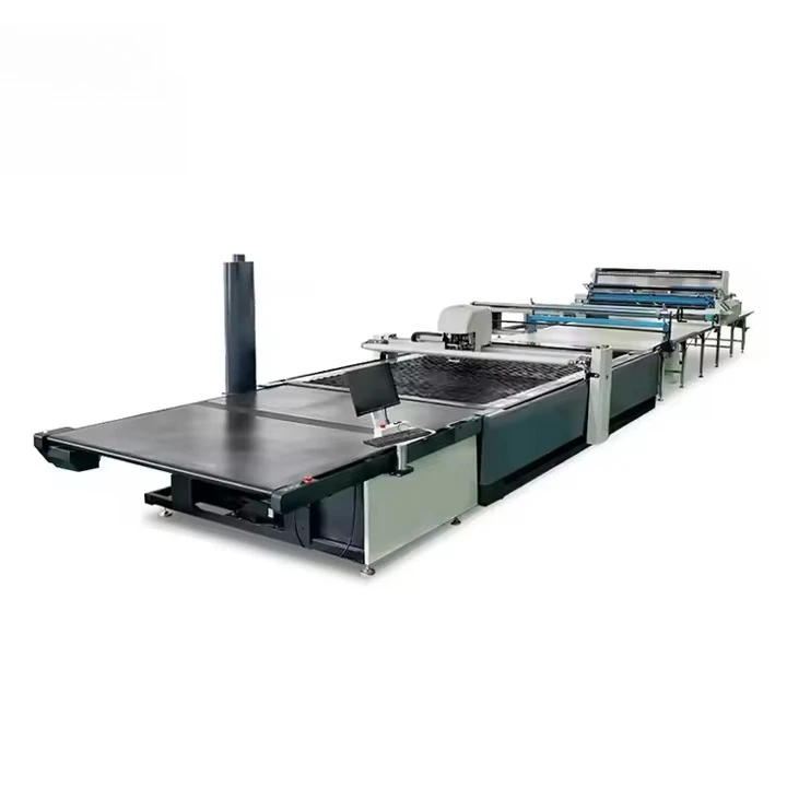 Automatic Intelligent Oscillating Knife Fabric Cutter CNC Multi-Layer Curtains Lace Underwear Cutting Machine