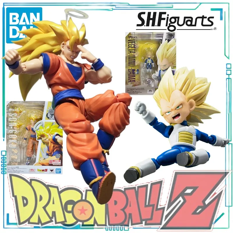 

BANDAI SPIRITS Genuine S.H.Figuarts Series Anime DRAGON BALL Z Super Saiyan 3 Little Begita，Monkey King Movable Model Collect