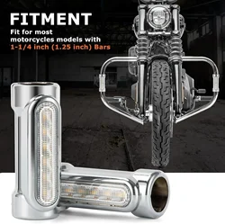 Motorcycle Highway Bar Lights Switchback Driving Light for Road King Street Glide Dyna Sportster, Victory Bikes