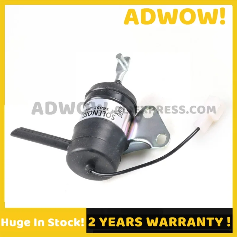 

New 16851-60012 Fuel Shut Off Solenoid 16851-60010 for Kubota Tractor Part Generator Stop Solenoid 12VDC 16851-60014 052600-4531