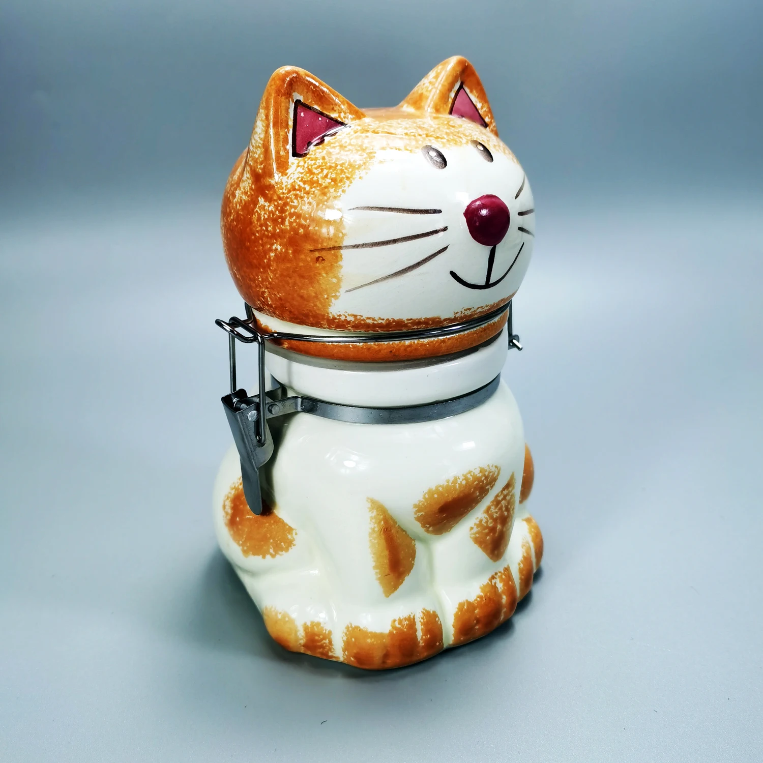 

Halloween Cute Cat Shaped Moisture-proof Sealed Tank, Ceramic Pot Miscellaneous Grain Storage, Candy Cookies Jar/dish,