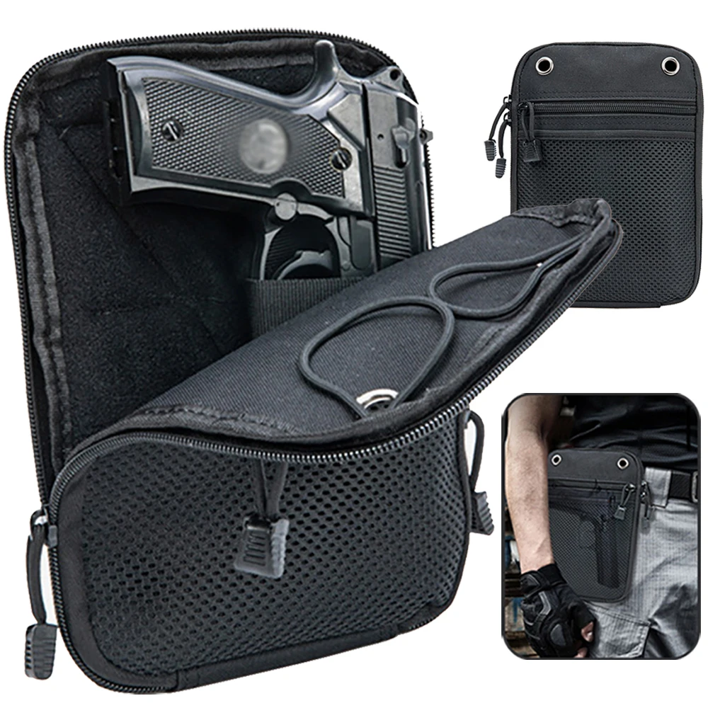 مولي في الهواء الطلق التكتيكية أخفى بندقية الحافظة الحقيبة EDC مجلة الحقيبة للبنادق العالمية حمل الحافظة الخصر حزمة مراوح #1